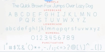 ABC Dotted Tracing Font Poster 2