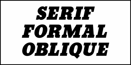 Serif Formal Oblique JNL Font Poster 4