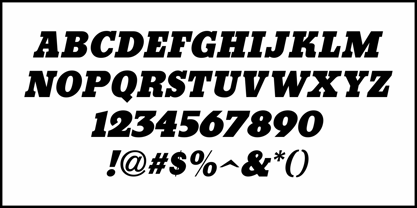 Serif Formal Oblique JNL Font Poster 5