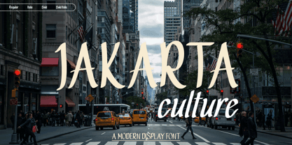 Jakarta Culture Font Poster 1