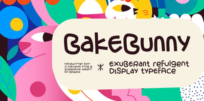 Bake Bunny Font Poster 1