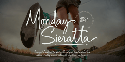 Monday Sieratta Font Poster 1