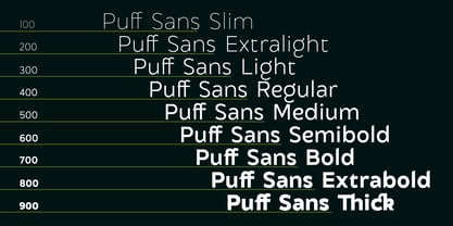 Puff Sans Font Poster 3