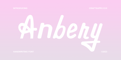 Anbery Font Poster 1