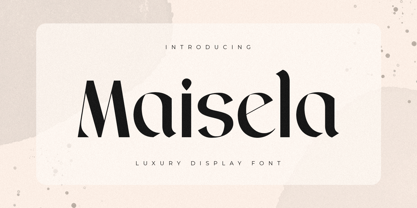 Maisela Font Poster 1