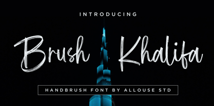 Brush Khalifa Font Poster 1