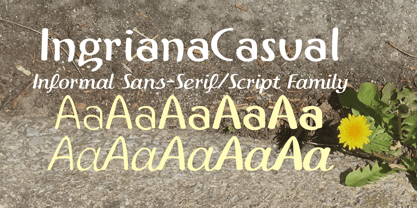 IngrianaCasual Font Poster 1