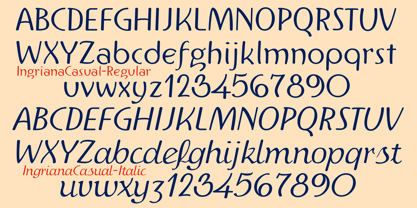 IngrianaCasual Font Poster 7