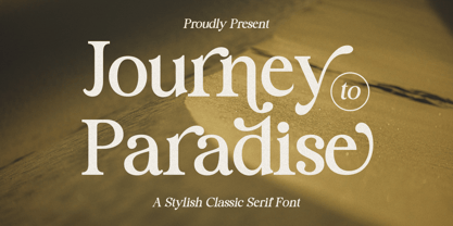 Journey to Paradise Font Poster 1