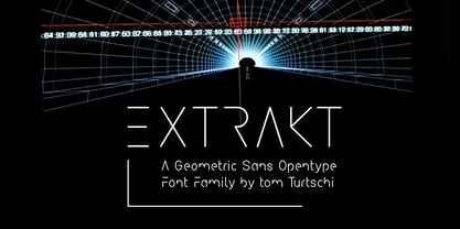 Extrakt Font Poster 1