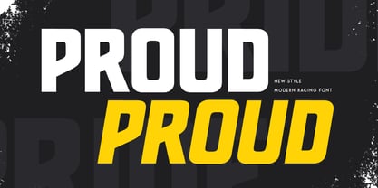 Proud Font Poster 1