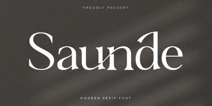 Saunde Font Poster 1