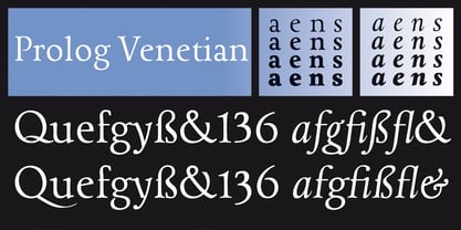 Prolog Venetian Font Poster 2