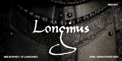 Longinus Font Poster 1