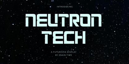 Neutron Tech Font Poster 1