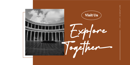 Ypsilanti Signature Font Poster 6