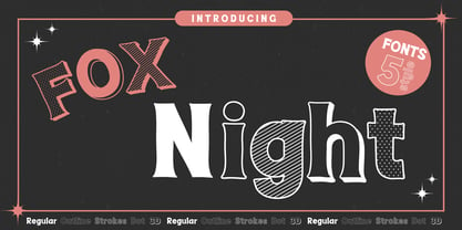 Fox Night Font Poster 1