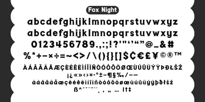 Fox Night Font Poster 7