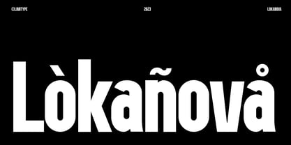 Lokanova Font Poster 8