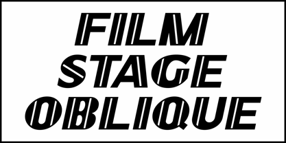 Film Stage JNL Font Poster 4