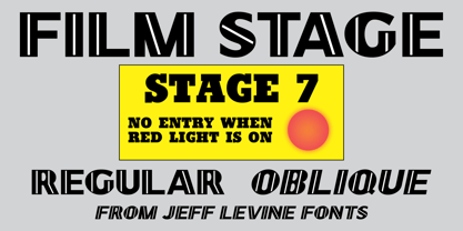 Film Stage JNL Font Poster 1