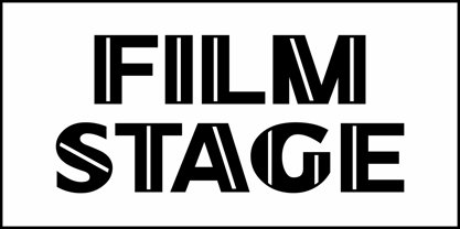 Film Stage JNL Font Poster 2