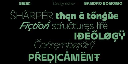 Sizek Variable Font Poster 6