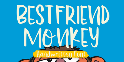 Bestfriend Monkey Font Poster 1