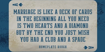 Homeplate Rough Font Poster 7