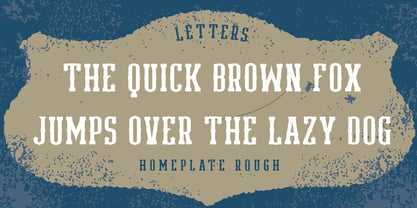 Homeplate Rough Font Poster 2