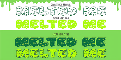 Zombie Drip Font Poster 6