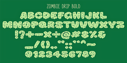 Zombie Drip Font Poster 7