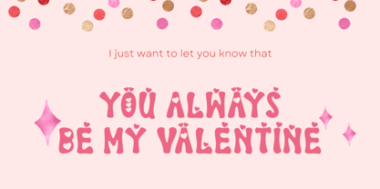 Pink Valentine Font Poster 4