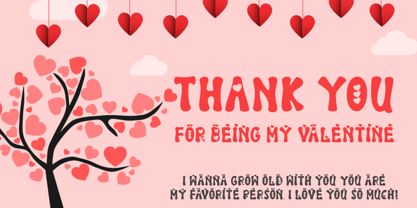 Pink Valentine Font Poster 5