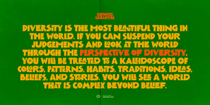 Cultures Carnival Font Poster 5