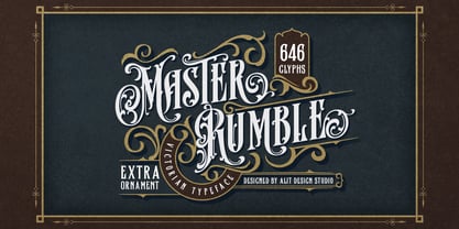 Master Rumble Font Poster 1