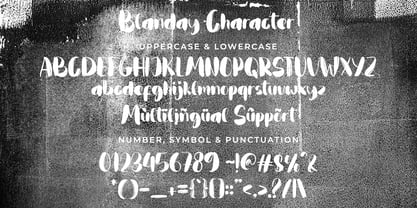 Blanday Font Poster 5
