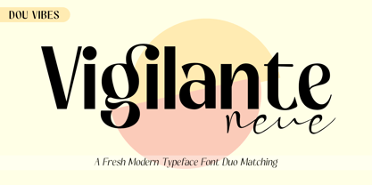 Vigilante Neue Font Poster 1