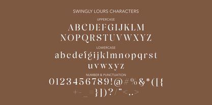 Swingly Lours Font Poster 2