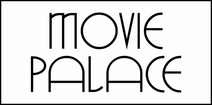 Movie Palace JNL Font Poster 2