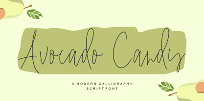 Avocado Candy Font Poster 1