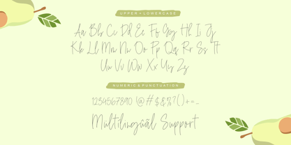 Avocado Candy Font Poster 5