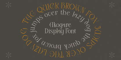 Akogare Font Poster 10