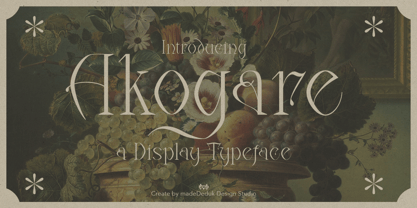 Akogare Font Poster 1