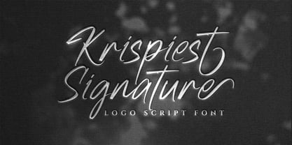 Krispiest Signature Font Poster 1