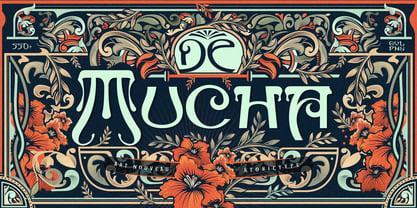 De Mucha Font Poster 1