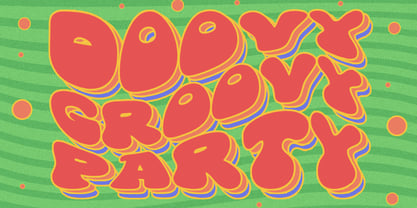 Doovy Groovy Party Font Poster 1