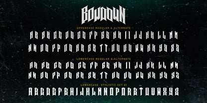 Bowdown Metal Font Poster 9