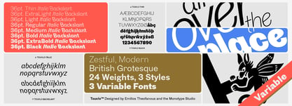 Touvlo Variable Font Poster 3