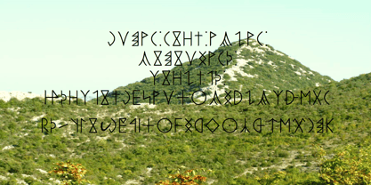 Ongunkan Bosnia Pyramid Font Poster 3